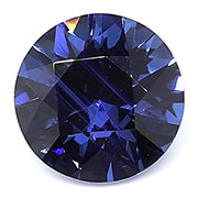 0.75 ct Darkish Blue Round Blue Sapphire