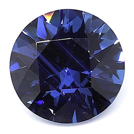 0.75 ct Darkish Blue Round Natural Blue Sapphire