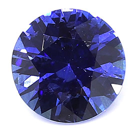 0.61 ct Round Blue Sapphire : Rich Blue