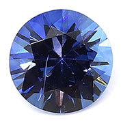 0.59 ct Darkish Blue Round Blue Sapphire