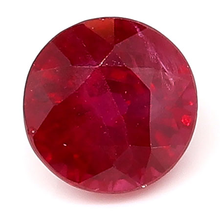 0.66 ct Rich Pigeon Blood Red Round Natural Ruby