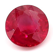 0.50 ct Fine Red Round Ruby
