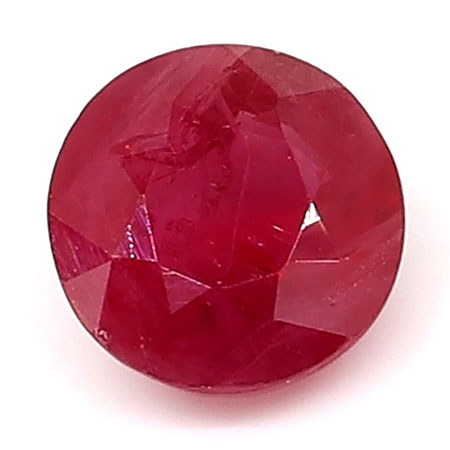 0.53 ct Red Round Natural Ruby