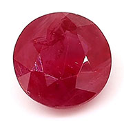 0.53 ct Red Round Ruby