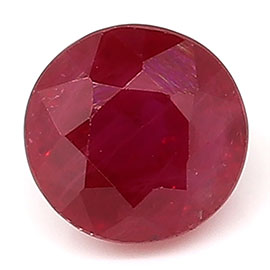 0.72 ct Rich Red Round Natural Ruby
