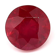 0.71 ct Pigeon Blood Red Round Ruby