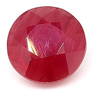 0.83 ct Darkish Red Round Ruby