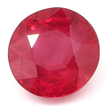 0.79 ct Rich Pigeon Blood Red Round Natural Ruby