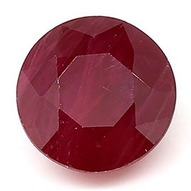 0.91 ct Darkish Red Round Natural Ruby
