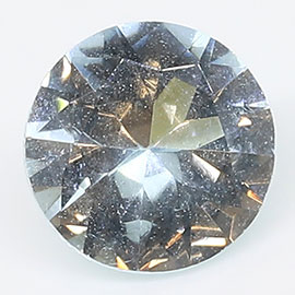 0.69 ct Round Aquamarine : Rich Blue