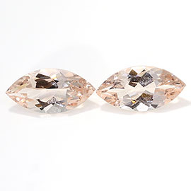 1.81 cttw Light Pink Pair of Marquise Natural Morganites