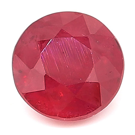 0.64 ct Rich Red Round Natural Ruby