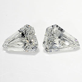 1.27 cttw Pair of Bullets Natural Diamonds : H / SI1
