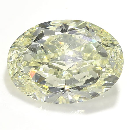 2.00 ct Oval Diamond : Fancy Light Yellow / SI1