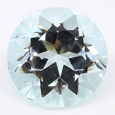0.53 ct Fine Blue Round Natural Aquamarine