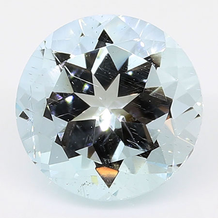 0.63 ct Fine Blue Round Natural Aquamarine