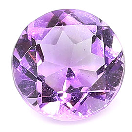 0.44 ct Round Amethyst : Purple
