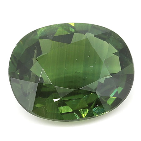 2.11 ct Rich Darkish Green Oval Natural Green Sapphire