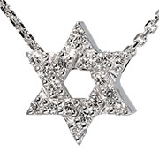 14K White Gold 0.10cttw Diamond Pendant