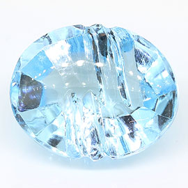 6.57 ct Fine Blue Oval Natural Topaz