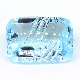 9.63 ct Cushion Cut Topaz : Fine Blue