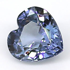 0.51 ct Heart Shape Blue Sapphire : Fine Blue