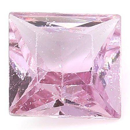 0.34 ct Princess Cut Pink Sapphire : Fine Pink