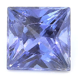 0.47 ct Fine Blue Princess Cut Natural Blue Sapphire