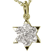 18K Yellow Gold 0.85cttw Diamond Pendant