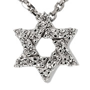 14K White Gold 0.10cttw Diamond Pendant