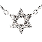 14K White Gold 0.10cttw Diamond Pendant
