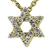 14K Yellow Gold 0.10cttw Diamond Pendant