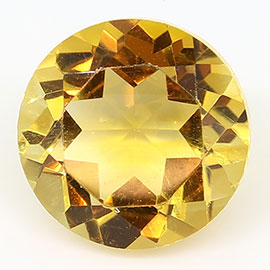 1.94 ct Golden Yellow Round Natural Citrine