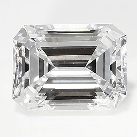 0.57 ct Emerald Cut Natural Diamond : D / VVS1