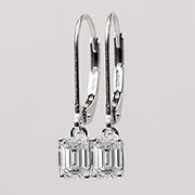 14K White Gold 0.70cttw Diamond Earrings