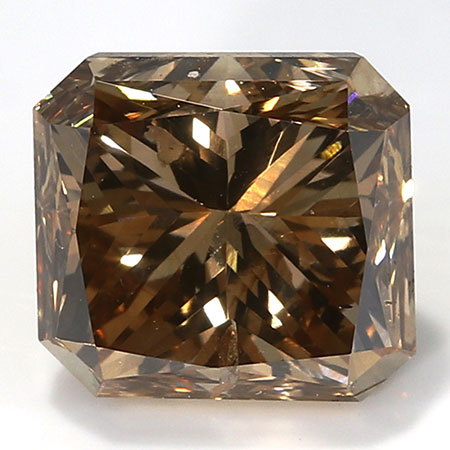 1.26 ct Radiant Diamond : Fancy Deep Champagne / SI2
