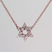 14K Rose Gold 0.10cttw Diamond Pendant