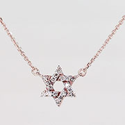 14K Rose Gold 0.10cttw Diamond Pendant