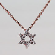 14K Rose Gold 0.10cttw Diamond Pendant