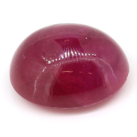 6.55 ct Cabochon Ruby : Rich Darkish Red