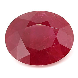 4.13 ct Deep Rich Red Oval Natural Ruby