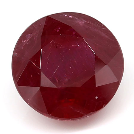 2.70 ct Rich Pigeon Blood Red Round Natural Ruby