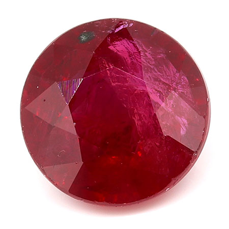 1.60 ct Rich Pigeon Blood Red Round Natural Ruby