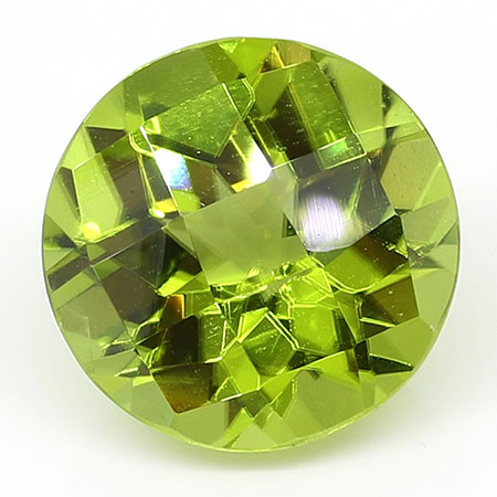 3.56 ct Round Peridot : Fine Olive Green