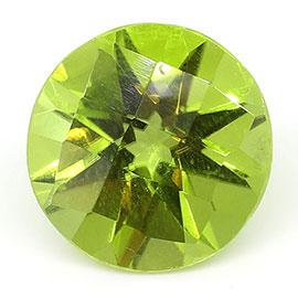 3.55 ct Round Peridot : Fine Olive Green