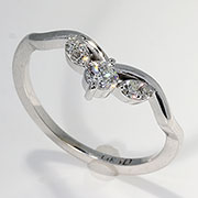 14K White Gold 0.28cttw Diamond Ring