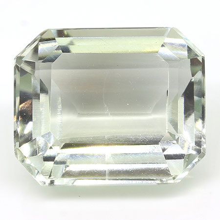 5.54 ct Light Green Emerald Cut Natural Amethyst