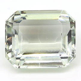 5.54 ct Light Green Emerald Cut Natural Amethyst