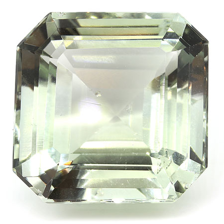20.72 ct Light Green Emerald Cut Natural Amethyst