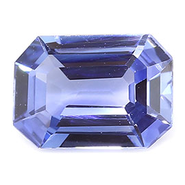 0.90 ct Emerald Cut Blue Sapphire : Navy Blue